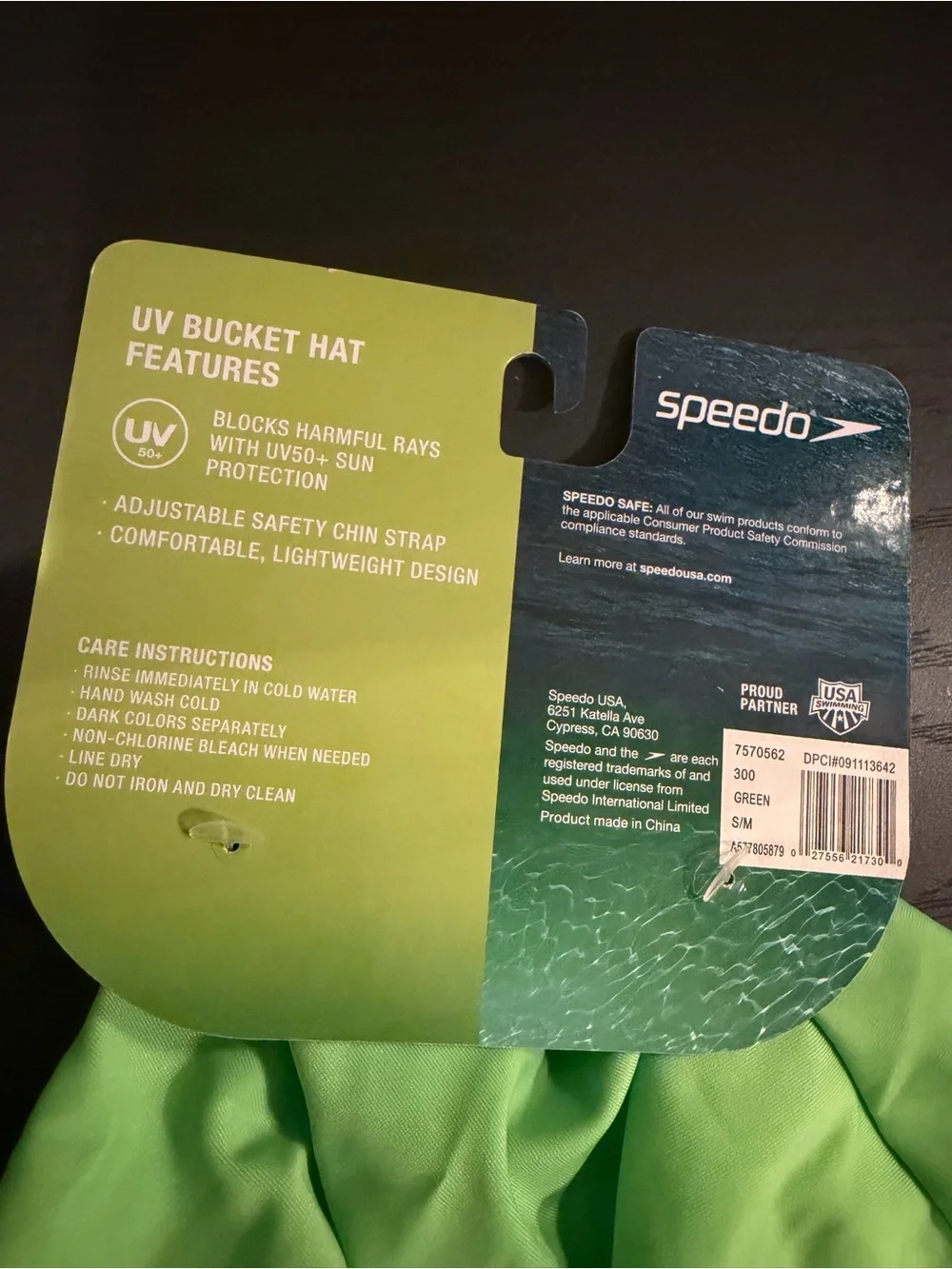 Speedo green uv